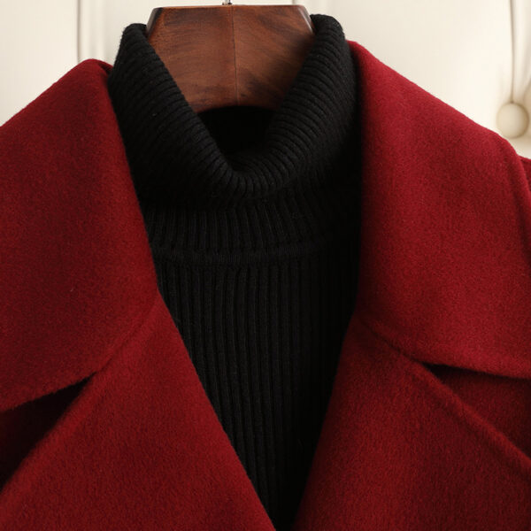 Autumn And Winter Temperament Korean Style Woolen Coat Women - Image 7