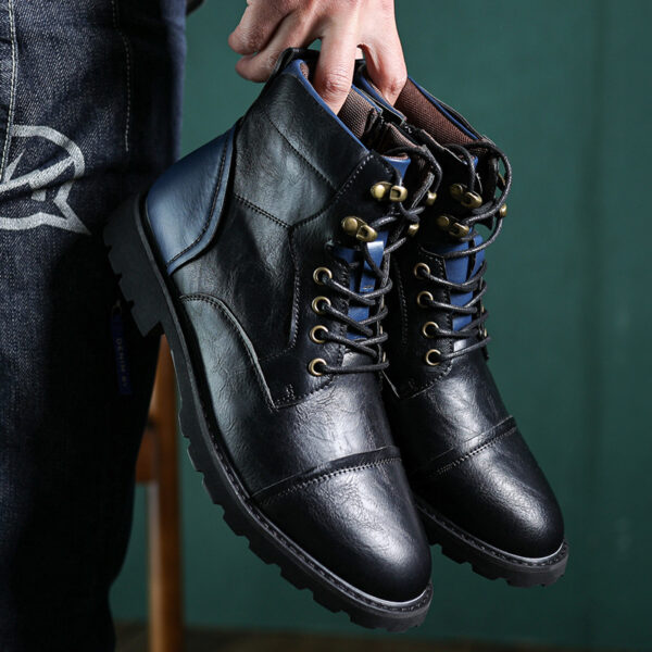 Fashion High Top Working Wear Style Boots - Image 9