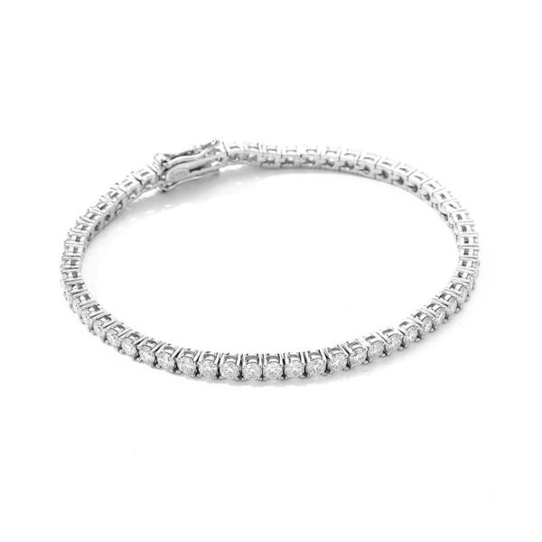 10 Points Moissanite Bracelet Tennis Chain S925 Sterling Silver - Image 10