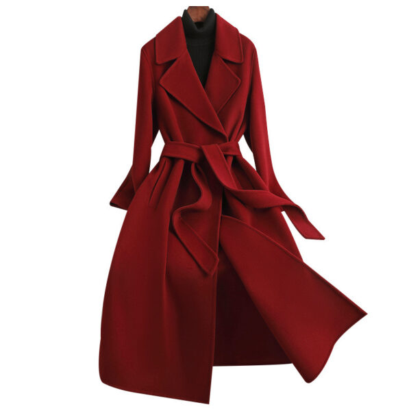 Autumn And Winter Temperament Korean Style Woolen Coat Women - Image 5