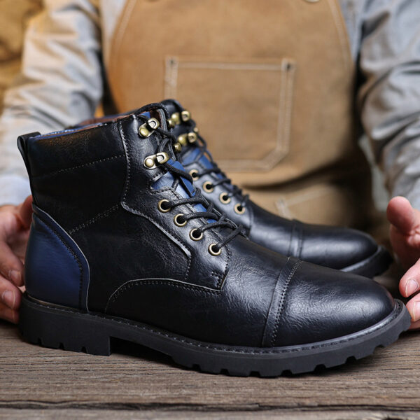 Fashion High Top Working Wear Style Boots - Image 4