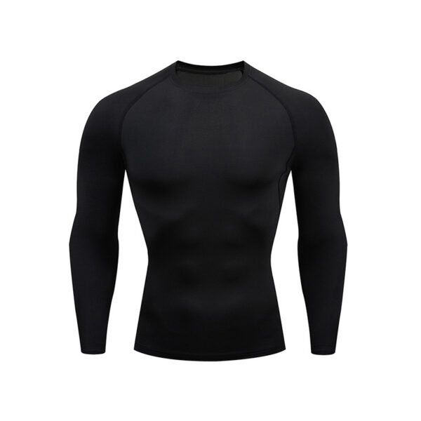 Workout Top Outdoor Sports High Elastic Cycling Training Breathable Tight Colorful Long Sleeve - Image 3