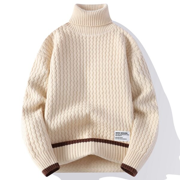 Fashion Personality New Mock Neck Sweater Men - Image 5