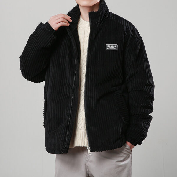 Corduroy Cotton-padded Jacket High-grade Coat - Image 8