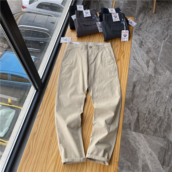 Men's Brushed Twill Straight Casual Pants - Image 6