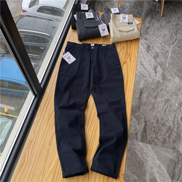 Men's Brushed Twill Straight Casual Pants - Image 2