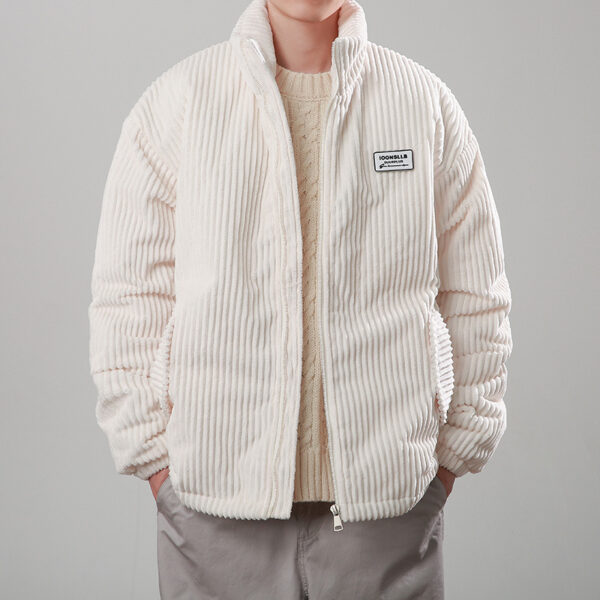 Corduroy Cotton-padded Jacket High-grade Coat - Image 4