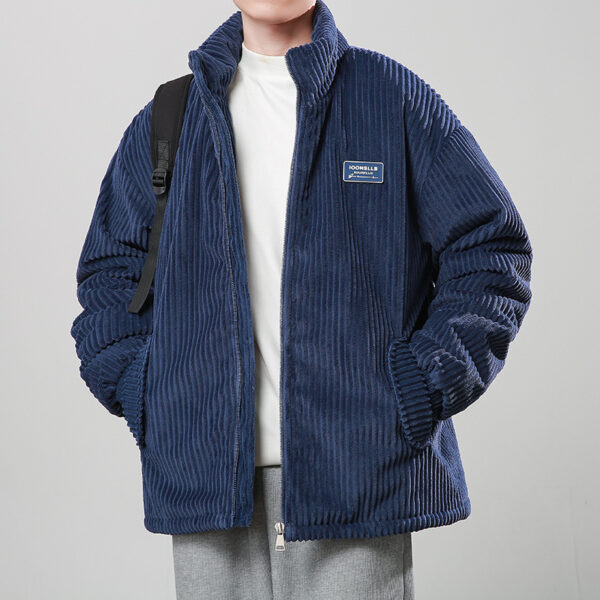 Corduroy Cotton-padded Jacket High-grade Coat - Image 10