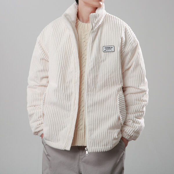 Corduroy Cotton-padded Jacket High-grade Coat - Image 3