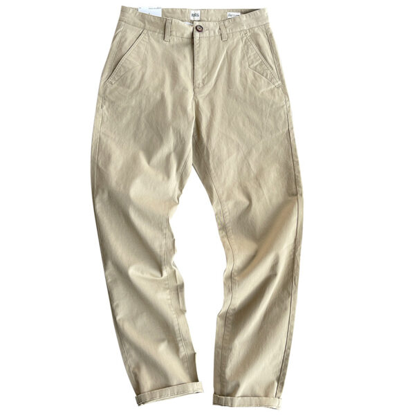 Men's Brushed Twill Straight Casual Pants - Image 9