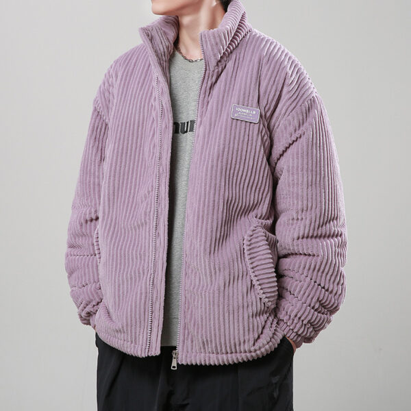 Corduroy Cotton-padded Jacket High-grade Coat - Image 5