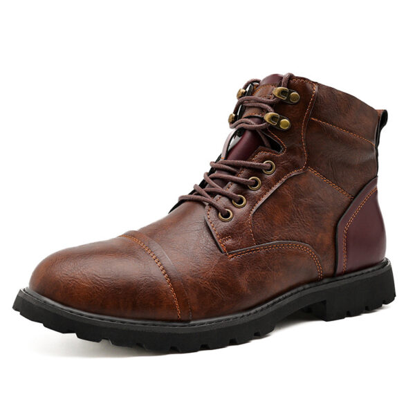 Fashion High Top Working Wear Style Boots - Image 5