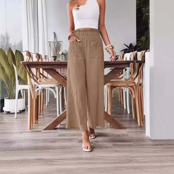 Casual Loose-fitting Wide-leg Slim-fit Trousers - Image 3