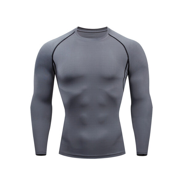 Workout Top Outdoor Sports High Elastic Cycling Training Breathable Tight Colorful Long Sleeve - Image 7