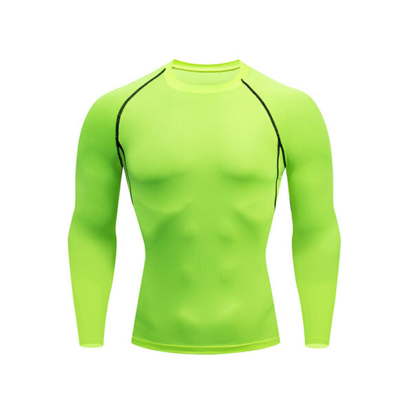 Workout Top Outdoor Sports High Elastic Cycling Training Breathable Tight Colorful Long Sleeve - Image 6