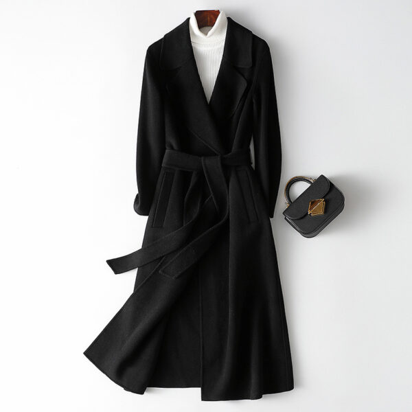 Autumn And Winter Temperament Korean Style Woolen Coat Women - Image 4