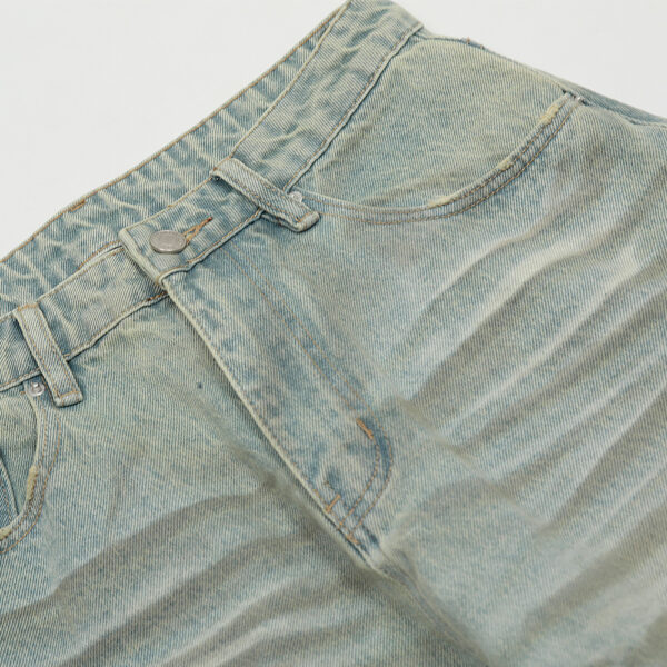 Distressed Dirty Machete Jeans For Men - Image 4