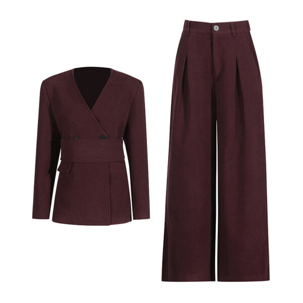 High-grade Waist-tight Thin Looking Suit Coat And Trousers Two-piece Set - Image 4