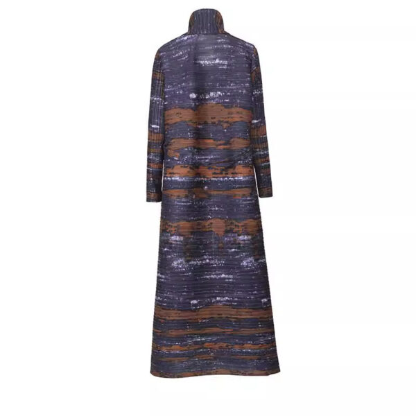 Women's Cape Cardigan Printed Dress - Image 4