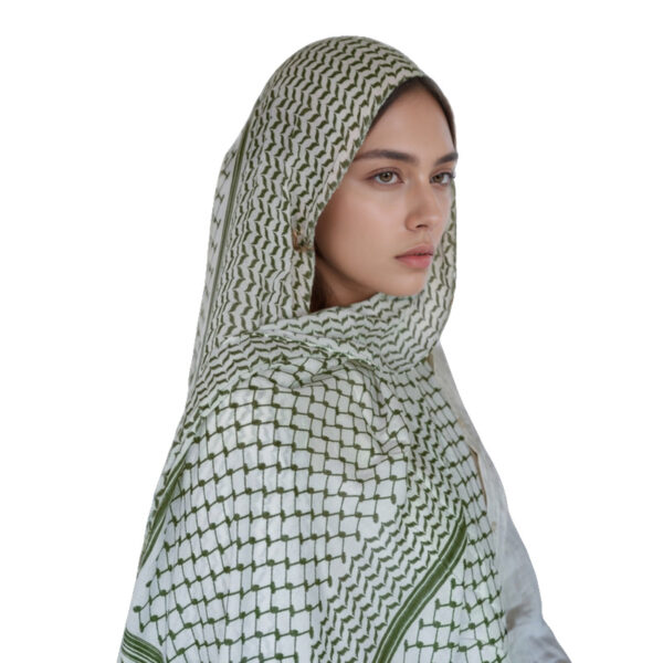 New Chiffon Printed Plaid Scarf Arabic Scarf - Image 6